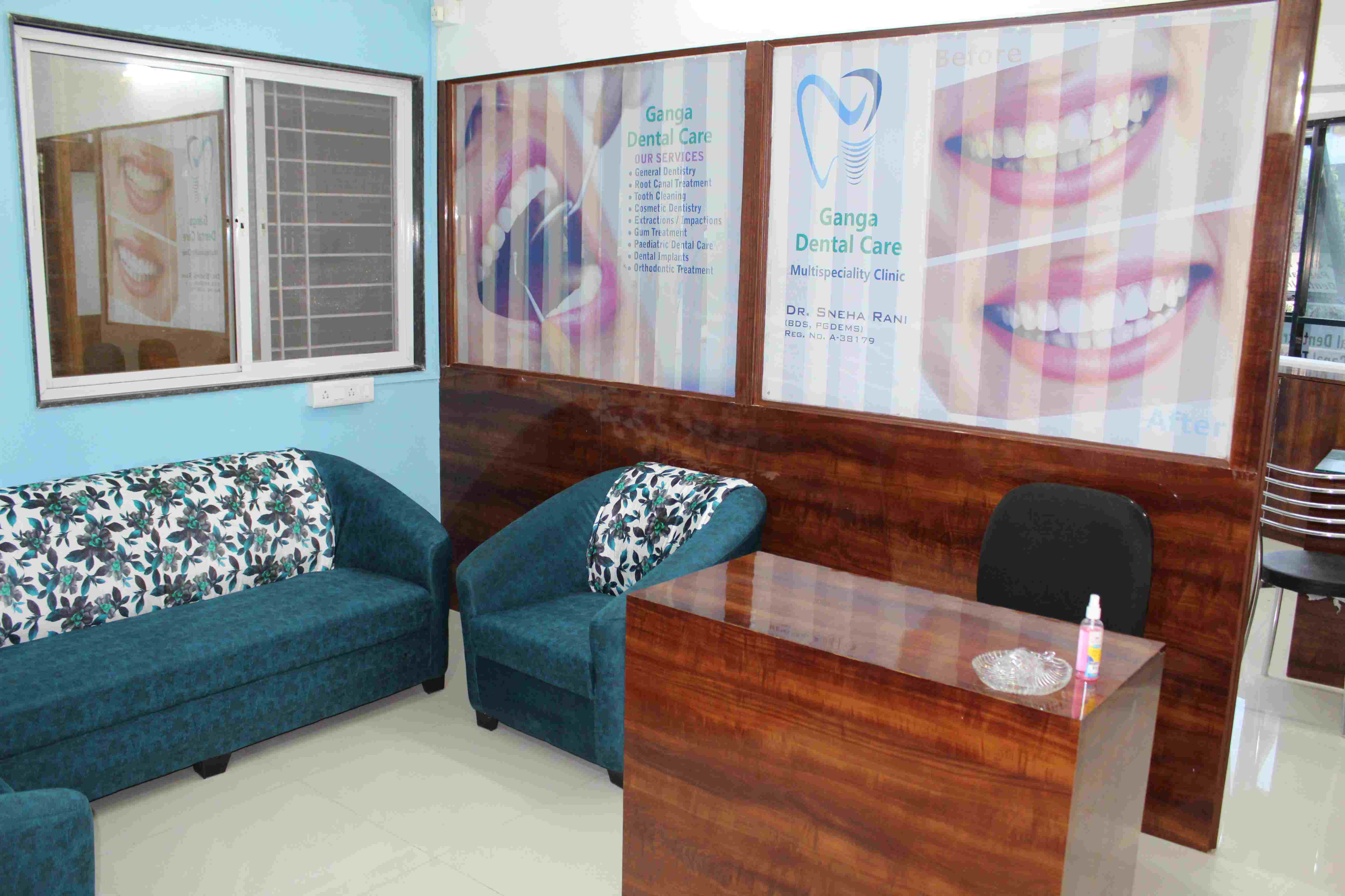 Ganga Dental Care clinic interior